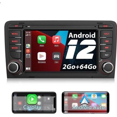 Awesafe Système multimédia Android 12 pour Audi A3 8P S3 RS3 Sportback - CarPlay & Android Auto - Publicité Awesafe Système multimédia Android 12 pour Audi A3 8P S3 RS3 Sportback - CarPlay & Android Auto - Publicité