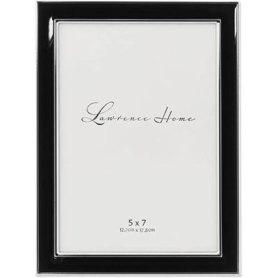 Lawrence 586057 Silver-Plated Metal Picture Frame - 12.7x17.8 cm, Black Lawrence 586057 Silver-Plated Metal Picture Frame - 12.7x17.8 cm, Black