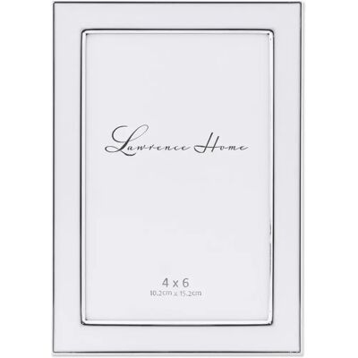 Ramka Srebrna Lawrence - Ramka na Zdjęcia 4x6 - Pokryta Srebrem Ramka Srebrna Lawrence - Ramka na Zdjęcia 4x6 - Pokryta Srebrem