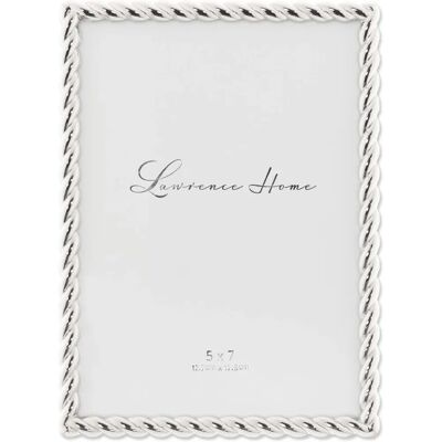 Lawrence Silver Rope Frame - Picture Frame Lawrence Silver Rope Frame - Picture Frame