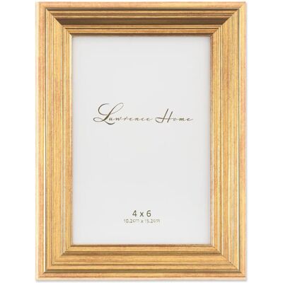 Ramka na zdjęcia Lawrence Frames Sutter - Czarny aksamit i złoto - 10x15 cm Ramka na zdjęcia Lawrence Frames Sutter - Czarny aksamit i złoto - 10x15 cm