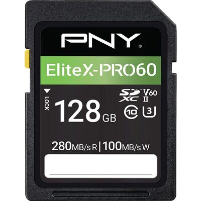 PNY EliteX-PRO60 128 GB SDXC UHS-II Class 10 PNY EliteX-PRO60 128 GB SDXC UHS-II Class 10