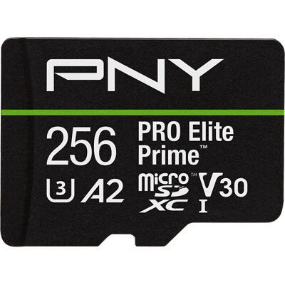 PNY Elite Prime - 256 GB - microSDXC - UHS-I Class 10 - Memory card - Publicité PNY Elite Prime - 256 GB - microSDXC - UHS-I Class 10 - Memory card - Publicité