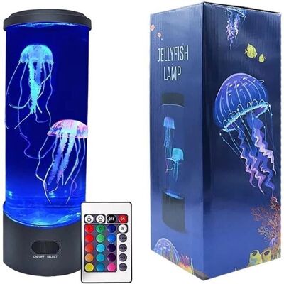 YIKXIULF - Novelty Jellyfish LED Lava Lamp - Remote - Publicité YIKXIULF - Novelty Jellyfish LED Lava Lamp - Remote - Publicité
