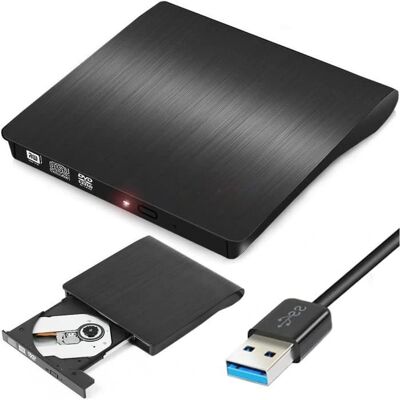 YIKXIULF - Extern DVD-enhet - USB 3.0 - CD/DVD drive - Publicité YIKXIULF - Extern DVD-enhet - USB 3.0 - CD/DVD drive - Publicité