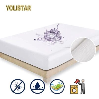 YIKXIULF - Madrassskydd 180x200-30cm - Imperméable - Microventilé - Mattress Protector - Publicité YIKXIULF - Madrassskydd 180x200-30cm - Imperméable - Microventilé - Mattress Protector - Publicité