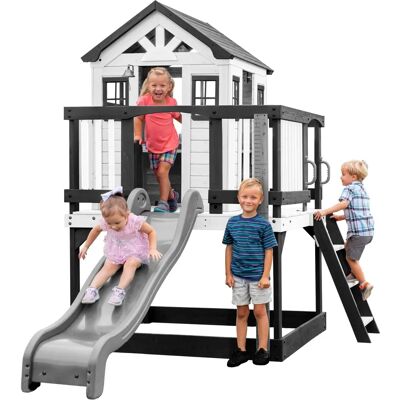 Maison de jeux Sweetwater Heights de Backyard Discovery - Maison en bois pour enfants - Publicité Maison de jeux Sweetwater Heights de Backyard Discovery - Maison en bois pour enfants - Publicité