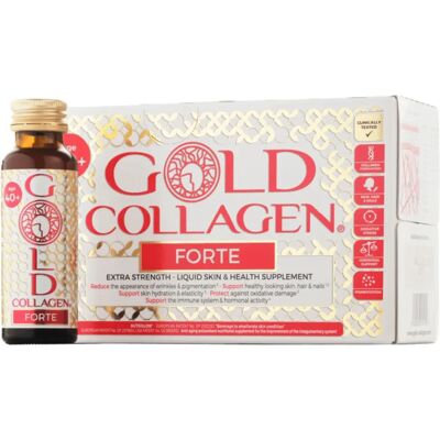 Gold Collagen Forte - Anti Wrinkle Collagen Supplements For Women & Men With Biotin, Vitamin C, Hyaluronic Acid, Marine Collagen - Support Skin Hair Nails Gold Collagen Forte - Anti Wrinkle Collagen Supplements For Women & Men With Biotin, Vitamin C, Hyaluronic Acid, Marine Collagen - Support Skin Hair Nails
