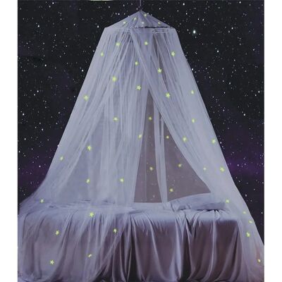 Galaxy - Canopy - Glowing Stars - White - Bed Canopy Galaxy - Canopy - Glowing Stars - White - Bed Canopy