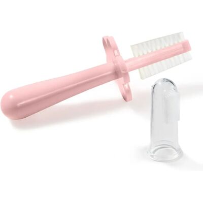 Higieniczny dziecięcy toothbrush Grabease - Miękkie włosie, Stożkowa główka, Osłonka bezpieczeństwa Higieniczny dziecięcy toothbrush Grabease - Miękkie włosie, Stożkowa główka, Osłonka bezpieczeństwa