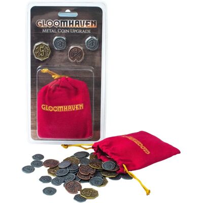 Cephalofair Gloomhaven Amélioration de Pièces en Métal - Accessoires de Jeu de Société - Publicité Cephalofair Gloomhaven Amélioration de Pièces en Métal - Accessoires de Jeu de Société - Publicité