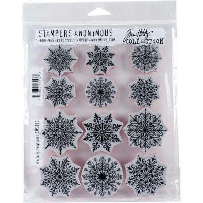 Tim Holtz Mini Swirly Snowflakes - Stamps Tim Holtz Mini Swirly Snowflakes - Stamps