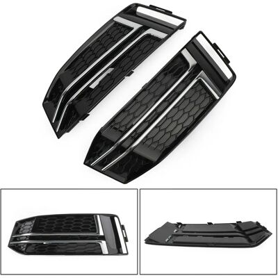 Audi - A4 B9 S-Line - Fog Light Grille Cover - Front Pair - Bumper Audi - A4 B9 S-Line - Fog Light Grille Cover - Front Pair - Bumper