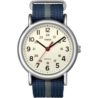 Timex T2N654 Montre Unisexe en Nylon Crème - Montre-bracelet - Publicité Timex T2N654 Montre Unisexe en Nylon Crème - Montre-bracelet - Publicité
