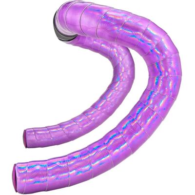 Fodero Manubrio Supacaz BLING - Viola, Super Appiccicoso, Tappi in Alluminio Fodero Manubrio Supacaz BLING - Viola, Super Appiccicoso, Tappi in Alluminio
