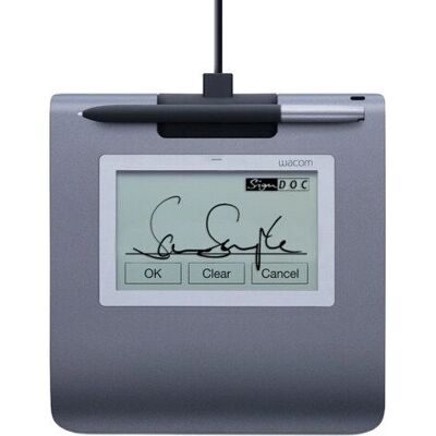 Wacom STU-430 Signaturtablette - Signaturtablette, Schwarz, Grau Wacom STU-430 Signaturtablette - Signaturtablette, Schwarz, Grau