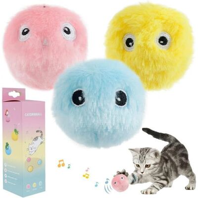Jouet Interactif pour Chat YIKXIULF - Multicolore - 3 pièces - Sons d'Oiseaux, Grenouilles, Criquets - Peluche - 5x5 cm - Publicité Jouet Interactif pour Chat YIKXIULF - Multicolore - 3 pièces - Sons d'Oiseaux, Grenouilles, Criquets - Peluche - 5x5 cm - Publicité