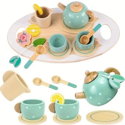 BIGILANTUH - Tea Set - Vert - Bois - Service à thé - Publicité BIGILANTUH - Tea Set - Vert - Bois - Service à thé - Publicité