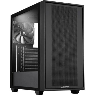 Chieftec Black Midi Tower - PC Case - Supports Multiple Boards Chieftec Black Midi Tower - PC Case - Supports Multiple Boards