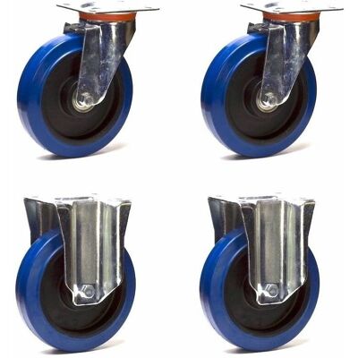 Roues-et-Roulettes.com - EASYROLL BLEU 200 mm - Bleu - Caster wheel Roues-et-Roulettes.com - EASYROLL BLEU 200 mm - Bleu - Caster wheel