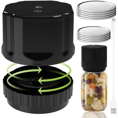 TOMTOP JMS Vacuum Sealer for Mason Jars - Automatic, Rechargeable, 80KPa TOMTOP JMS Vacuum Sealer for Mason Jars - Automatic, Rechargeable, 80KPa