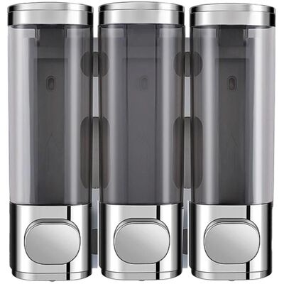 TOMTOP JMS Shower Dispenser - 3 Chamber, Wall Mount, 3x300ml TOMTOP JMS Shower Dispenser - 3 Chamber, Wall Mount, 3x300ml