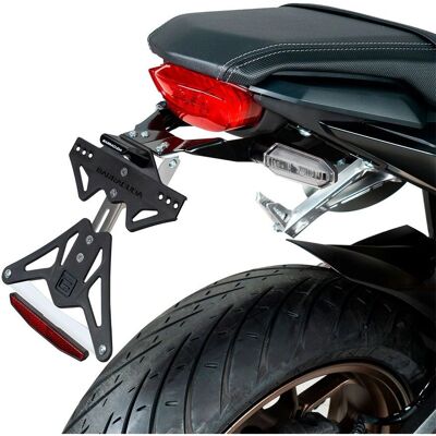 Honda CBR 650 R - Porta targa reclinabile Barracuda - Accessorio moto Honda CBR 650 R - Porta targa reclinabile Barracuda - Accessorio moto