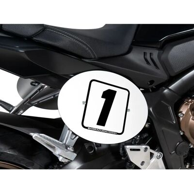 Kit di Targhetta Numerica Barracuda HX7400 in Alluminio Nero per Honda Cb 1000 R 2021-2023 Kit di Targhetta Numerica Barracuda HX7400 in Alluminio Nero per Honda Cb 1000 R 2021-2023
