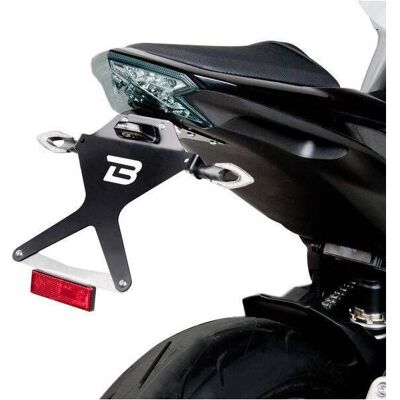 Support de Plaque Barracuda Kawasaki Z800 2013-2016 Reclinable - Publicité Support de Plaque Barracuda Kawasaki Z800 2013-2016 Reclinable - Publicité