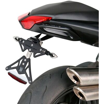 Support de Plaque Réglable en Aluminium pour MV Agusta Brutale 920/1090RR - Publicité Support de Plaque Réglable en Aluminium pour MV Agusta Brutale 920/1090RR - Publicité