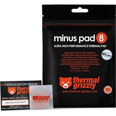 Thermal Grizzly Minus Pad 8 - 30 x 30 x 2 mm - Wärmeleitpad Thermal Grizzly Minus Pad 8 - 30 x 30 x 2 mm - Wärmeleitpad