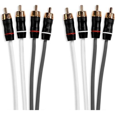 Fusion MS-FRCA25 Äänikaapeli - 4 Tie, 7,6m, Kultainen RCA, Melunvaimennus Fusion MS-FRCA25 Äänikaapeli - 4 Tie, 7,6m, Kultainen RCA, Melunvaimennus