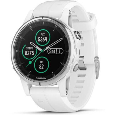 Garmin Garmin fēnix 5S Plus Weiß - GPS Smartwatch - 16GB Musik Garmin Garmin fēnix 5S Plus Weiß - GPS Smartwatch - 16GB Musik