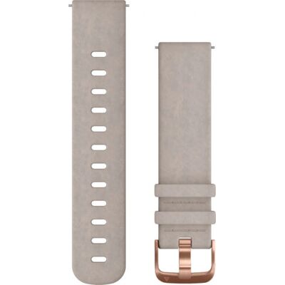 Garmin Schnellwechsel-Armband, 20mm, Grau Suede, Rosegold - Für Forerunner 645 & Co. Garmin Schnellwechsel-Armband, 20mm, Grau Suede, Rosegold - Für Forerunner 645 & Co.