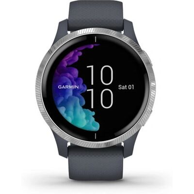 Montre Garmin Venu Argent/Bleu - Suivi santé & GPS Montre Garmin Venu Argent/Bleu - Suivi santé & GPS