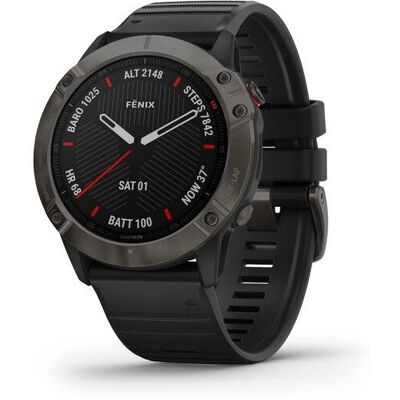 Garmin Fenix 6X Sapphire GPS-Uhr - Grau / Schwarz Garmin Fenix 6X Sapphire GPS-Uhr - Grau / Schwarz