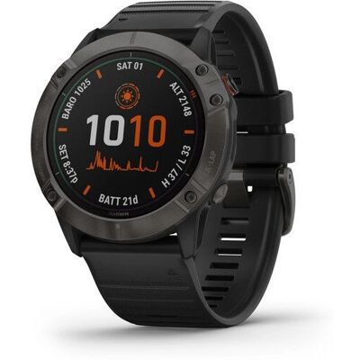 Garmin Fenix 6X Pro Solar Montre GPS Multisport - Gris - Publicité Garmin Fenix 6X Pro Solar Montre GPS Multisport - Gris - Publicité