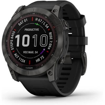 Garmin fēnix® 7X Sapphire Solar - Titane gris ardoise avec bracelet noir - Publicité Garmin fēnix® 7X Sapphire Solar - Titane gris ardoise avec bracelet noir - Publicité