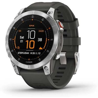 Garmin Epix 2 Smartwatch - AMOLED, Fitness & GPS - Slate Grey/Silver Garmin Epix 2 Smartwatch - AMOLED, Fitness & GPS - Slate Grey/Silver