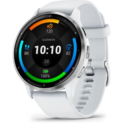 Garmin Venu 3 - Ezüst/Whitestone Szilikon Szíj Garmin Venu 3 - Ezüst/Whitestone Szilikon Szíj
