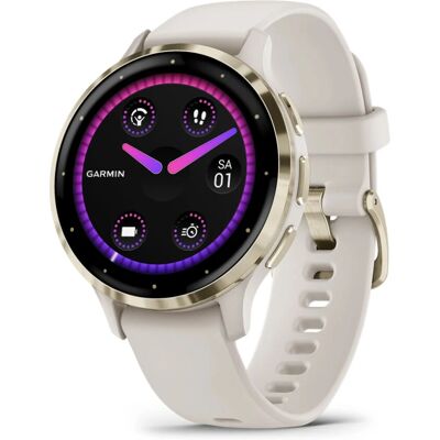 Garmin Venu 3S - Puha Arany/Ivory Szilikon Szíj Garmin Venu 3S - Puha Arany/Ivory Szilikon Szíj