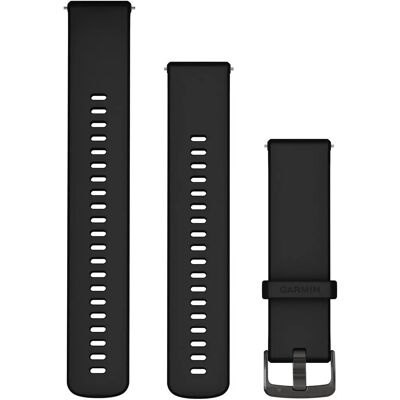 Czarny silikonowy pasek Garmin Venu 3 z szybkozłączką Czarny silikonowy pasek Garmin Venu 3 z szybkozłączką
