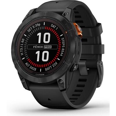 Garmin fēnix® 7 Pro - Solar Slate Gray + Czarny Pasek Garmin fēnix® 7 Pro - Solar Slate Gray + Czarny Pasek