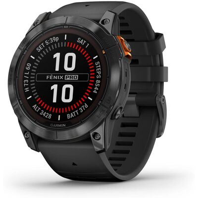 Garmin fēnix® 7X Pro - Solar Slate Gray z czarnym paskiem Garmin fēnix® 7X Pro - Solar Slate Gray z czarnym paskiem