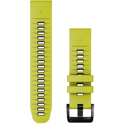Garmin Lime/Grijs 22mm QuickFit Siliconen Horlogeband - Horlogeband Garmin Lime/Grijs 22mm QuickFit Siliconen Horlogeband - Horlogeband