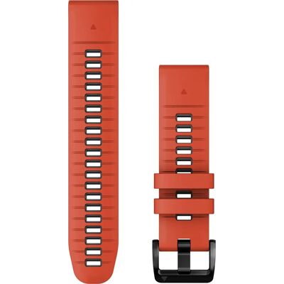Bracelet Garmin QuickFit 22 mm - Rouge Flamme/Graphite en Silicone - Publicité Bracelet Garmin QuickFit 22 mm - Rouge Flamme/Graphite en Silicone - Publicité