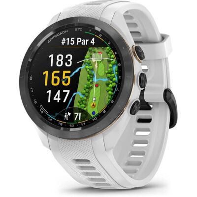 Garmin Approach® S70 - 42mm Cerámica Negra + Pulsera de Silicona Blanca Garmin Approach® S70 - 42mm Cerámica Negra + Pulsera de Silicona Blanca