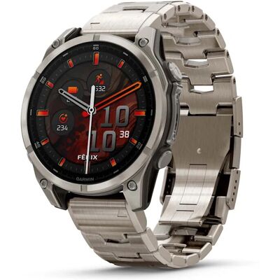 Garmin fenix® 8 - 47mm AMOLED Titanio con pulsera de titanio ventilada Garmin fenix® 8 - 47mm AMOLED Titanio con pulsera de titanio ventilada