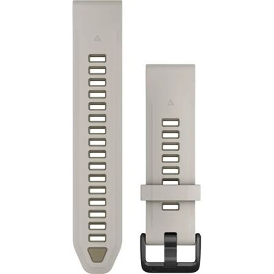 Garmin QuickFit Silikonarmband - 20mm, Grau/Braun Garmin QuickFit Silikonarmband - 20mm, Grau/Braun