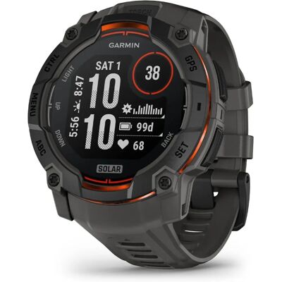 Garmin Instinct 3 Solar - Wytrzymały Multisportowy Smartwatch - Czarny Garmin Instinct 3 Solar - Wytrzymały Multisportowy Smartwatch - Czarny